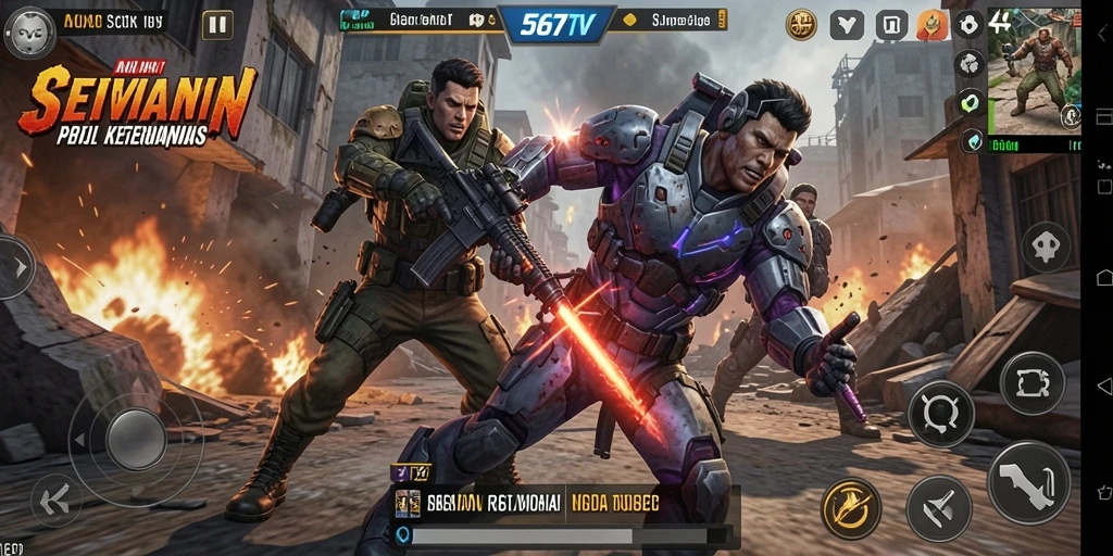 Tangkapan layar gameplay 567TV yang penuh aksi dan adrenalin.