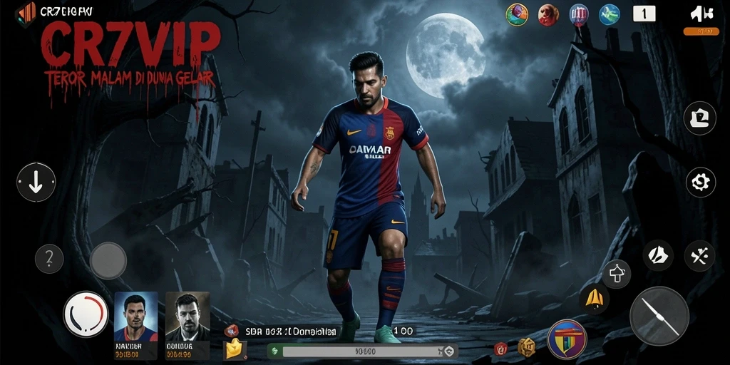 Gameplay menegangkan di <strong>CR7VIP</strong> dengan suasana horor yang mencekam.