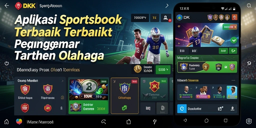 Tampilan menarik dan interaktif dari permainan Sportsbook DKK.