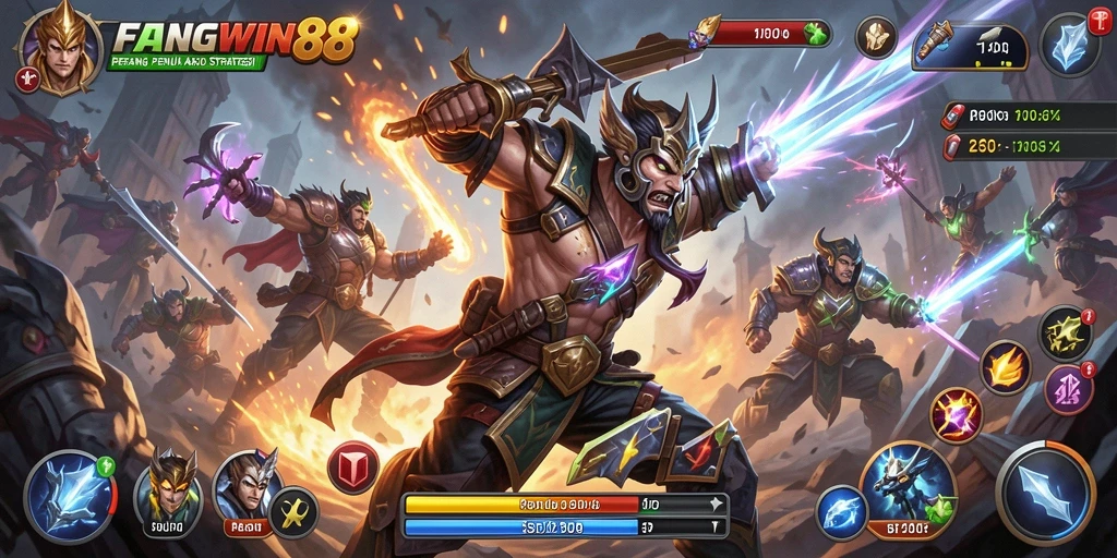 Gameplay FANGWIN88 yang menegangkan dalam pertarungan.