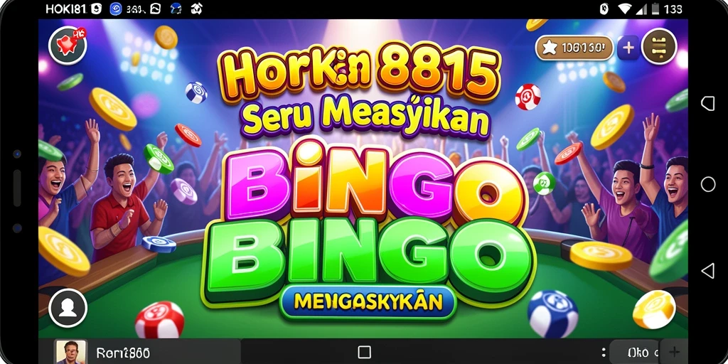 Tampilan utama HOKI8815 dengan gameplay Bingo yang menarik.