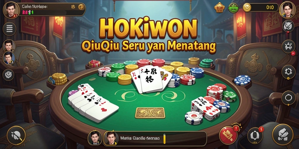 Tampilan gameplay seru dalam HOKIWON QiuQiu.