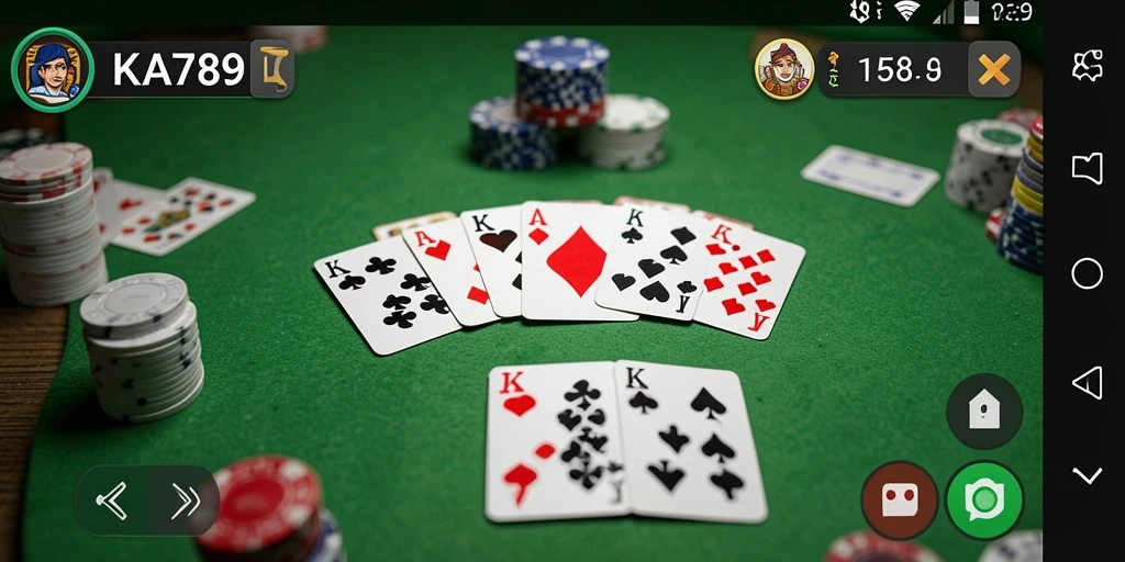 Tampilan menarik dari gameplay KA789 saat bermain Gaple.