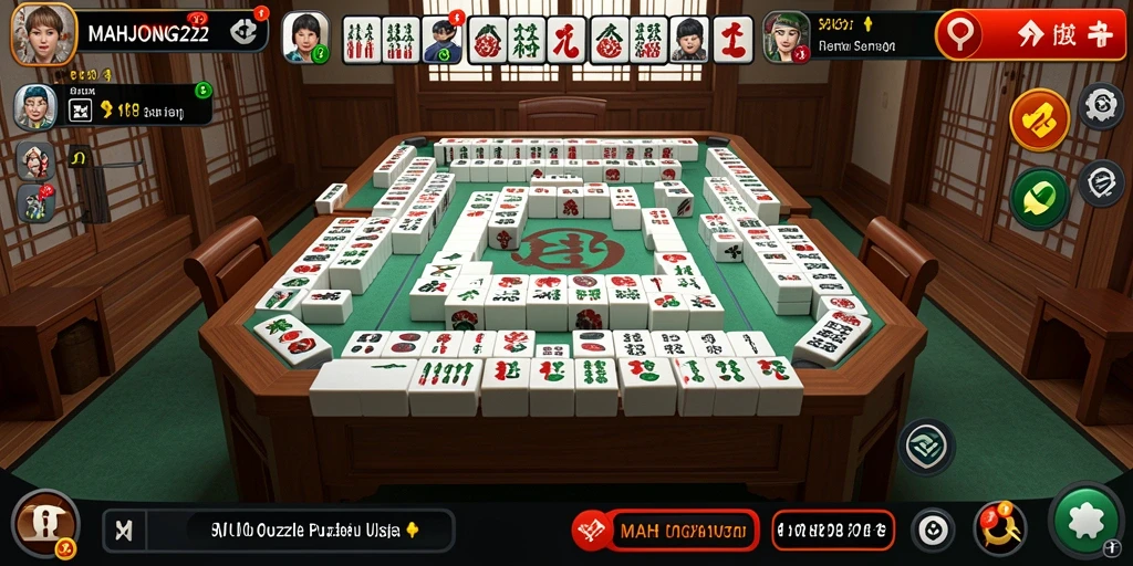 Tampilan gameplay seru dan menantang di MAHJONG222.