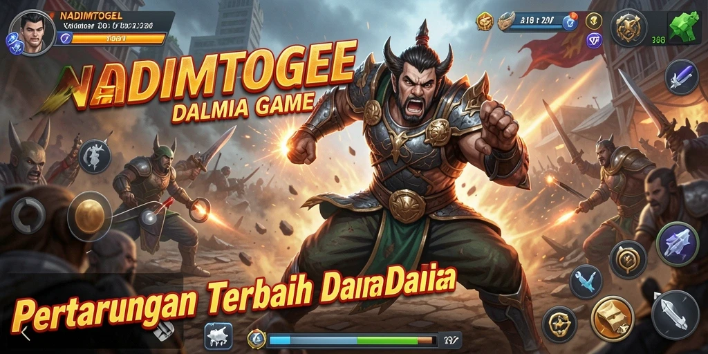 Screenshot NADIMTOGEL menampilkan momen pertarungan yang seru dan menegangkan.