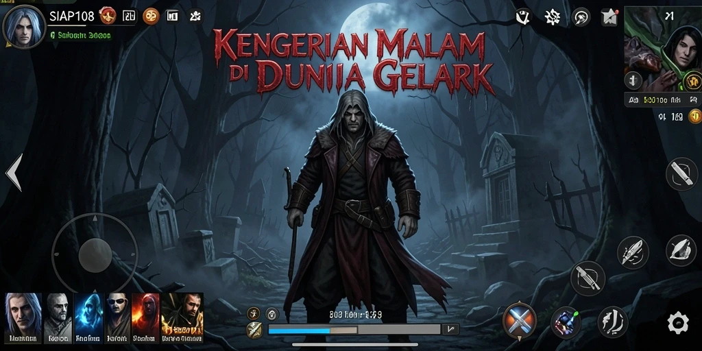 Tampilan menyeramkan gameplay SIAP108 dengan atmosfer mencekam.