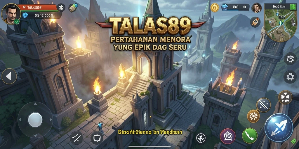 TALAS89 menampilkan aksi mendebarkan dalam pertahanan menara yang strategis.