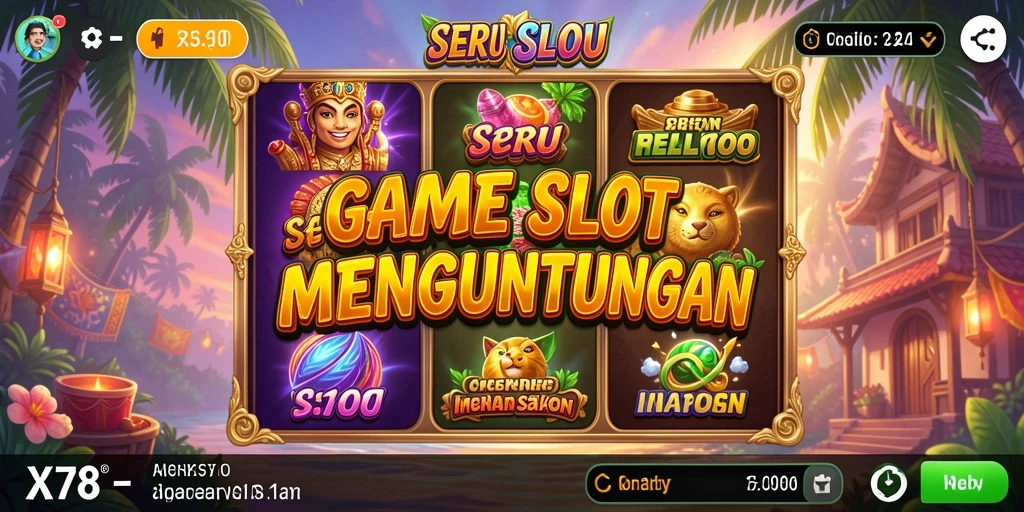 Screenshot utama X78 memperlihatkan gameplay Slot yang menarik dan seru.